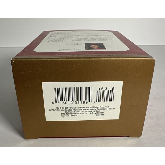 1997 Hallmark Keepsake Ornament Star Trek The Next Generation Commander Data - Picture 6 of 6